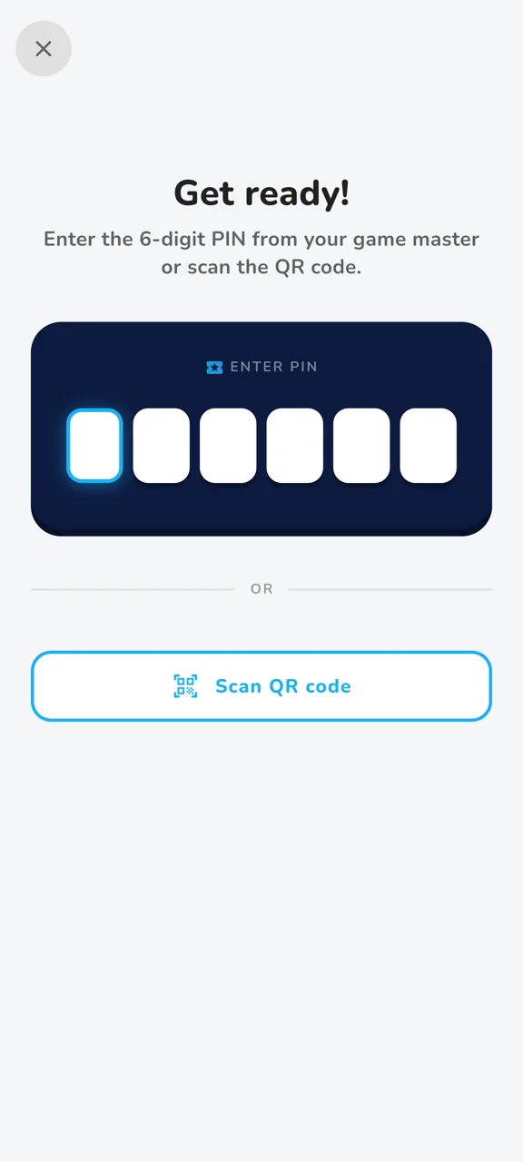 Join with a 6-digit PIN or QR code